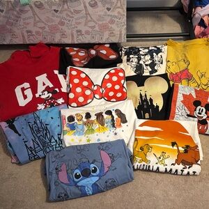 Disney Graphic T-Shirts & Gap Sweater